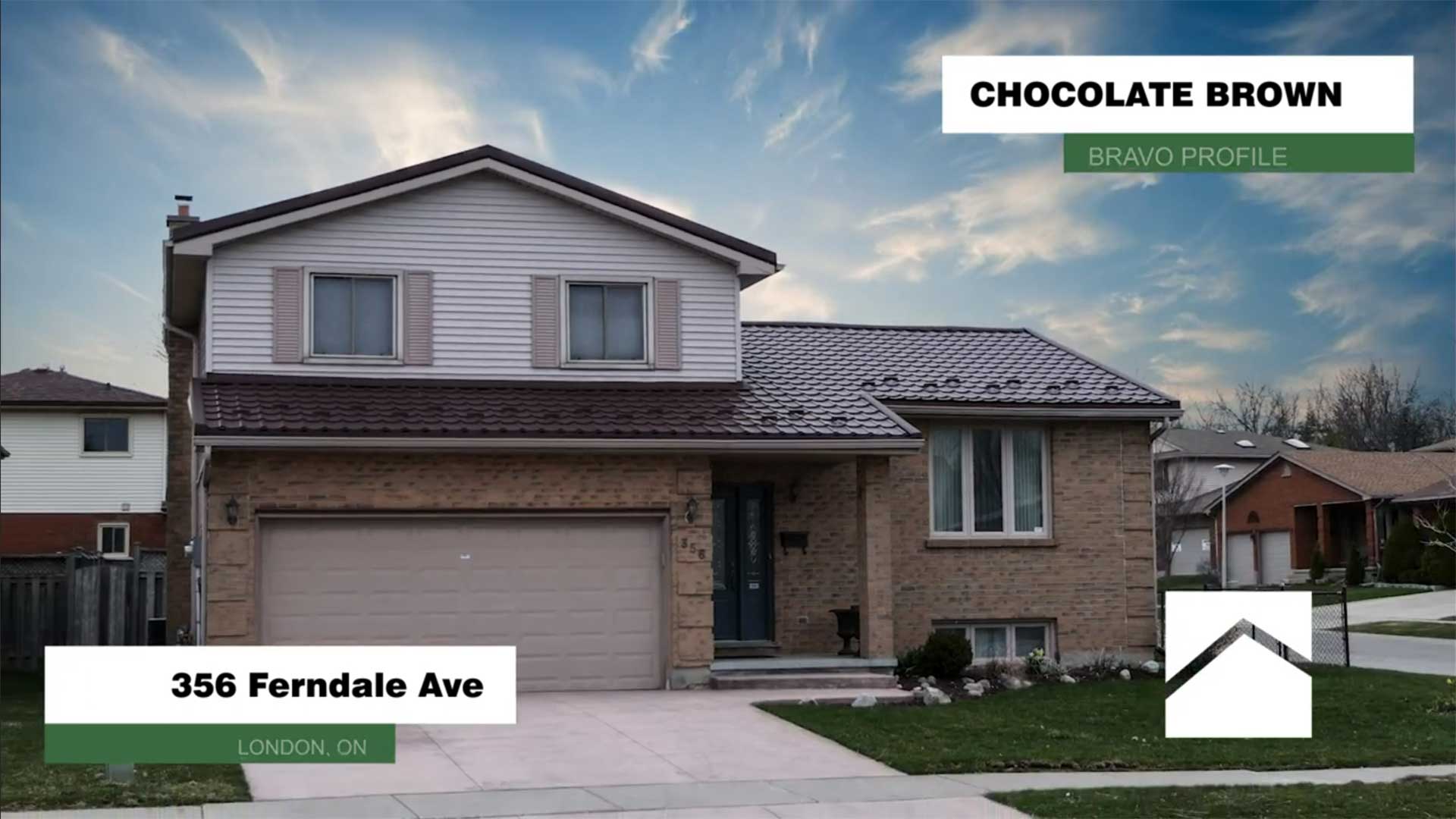 356 Ferndale Avenue, London Ontario - BRAVO Chocolate Brown Steel Metal Roofing